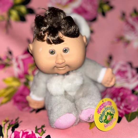 Cabbage patch baby costume kitten cat gray eye doll picnic tea party toy stuffed